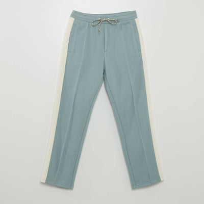 Pantalon de jogging en piqu de coton Bleu gris