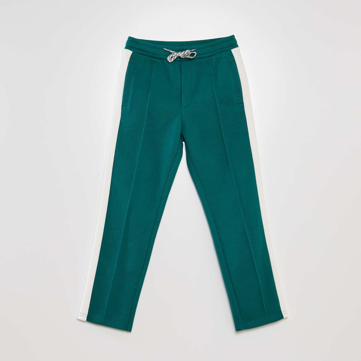 Pantalon de jogging en piqu de coton Vert