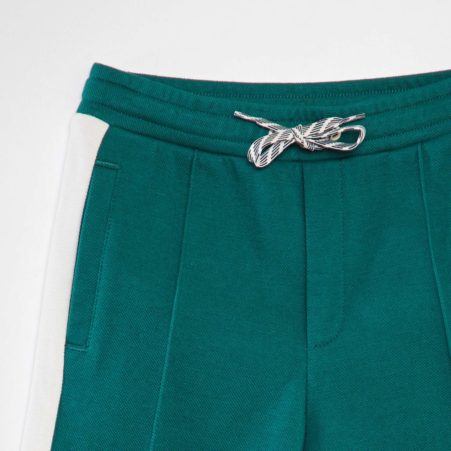 Pantalon de jogging en piqu de coton Vert