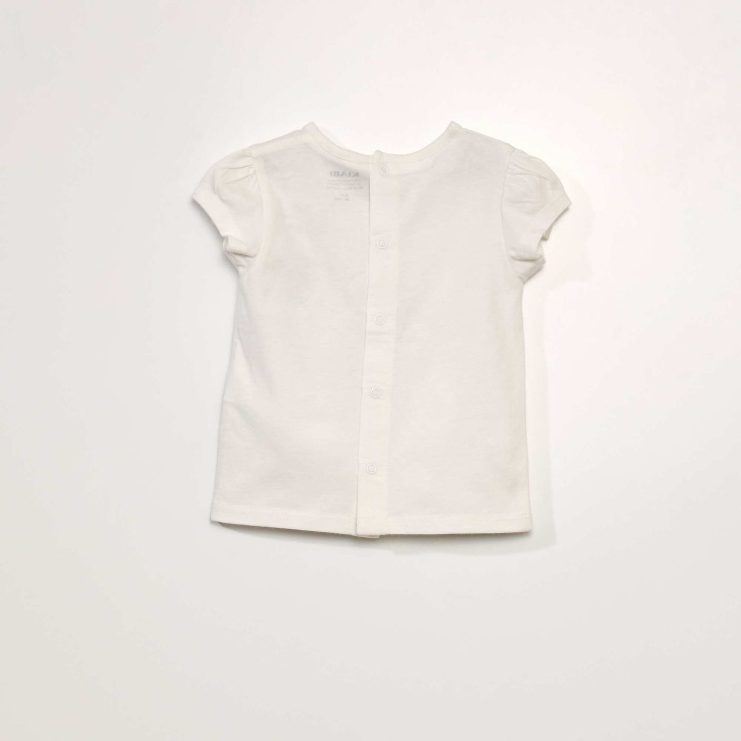 Tee-shirt manches courtes imprim  Blanc