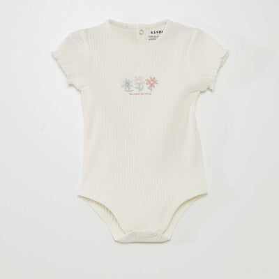 Body manches courtes Blanc