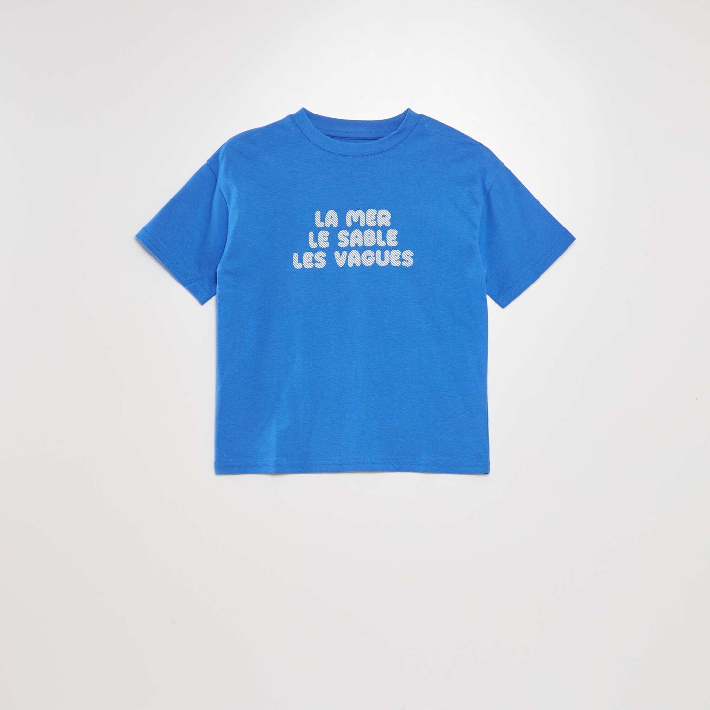 T-shirt imprim Bleu