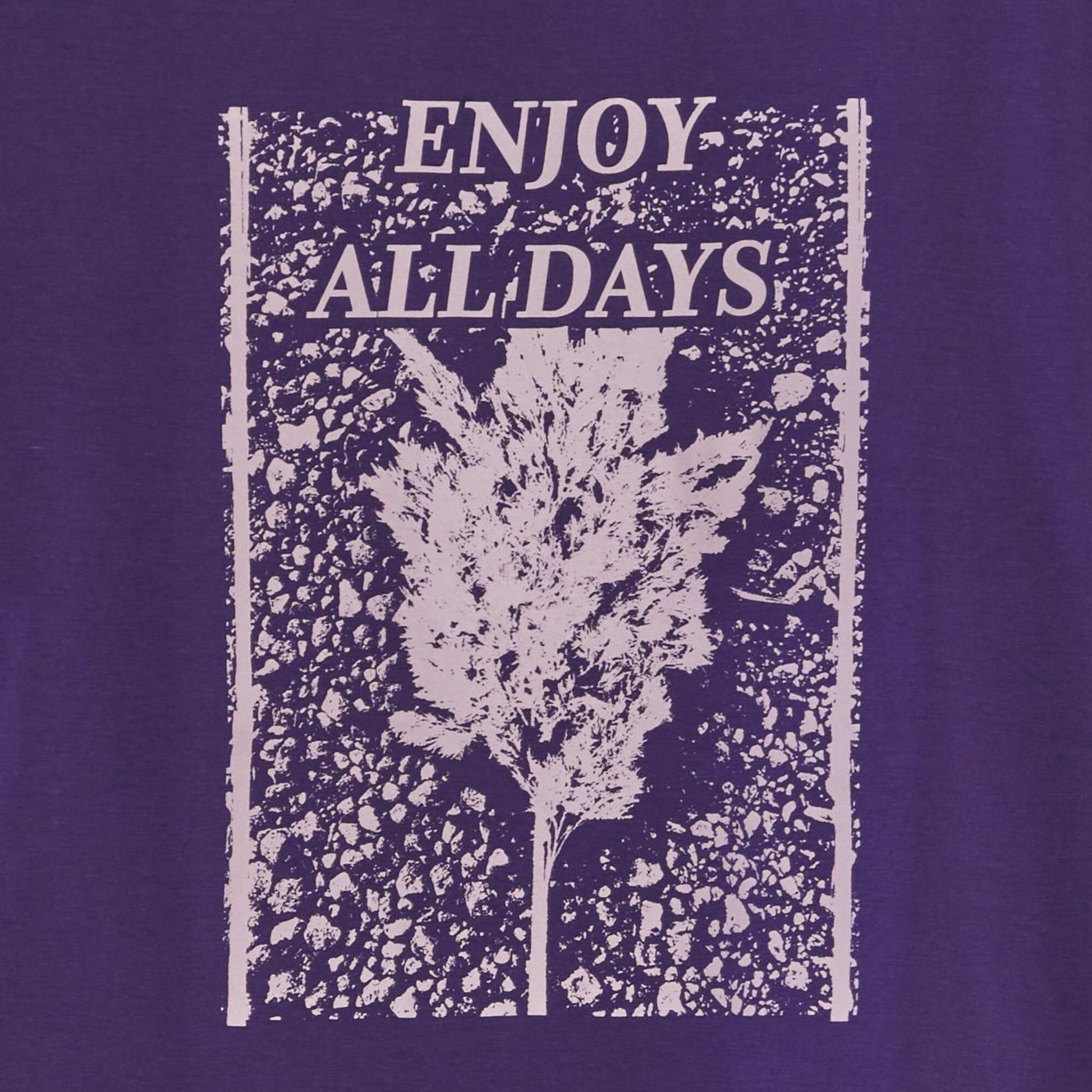 T-shirt imprim col rond Violet