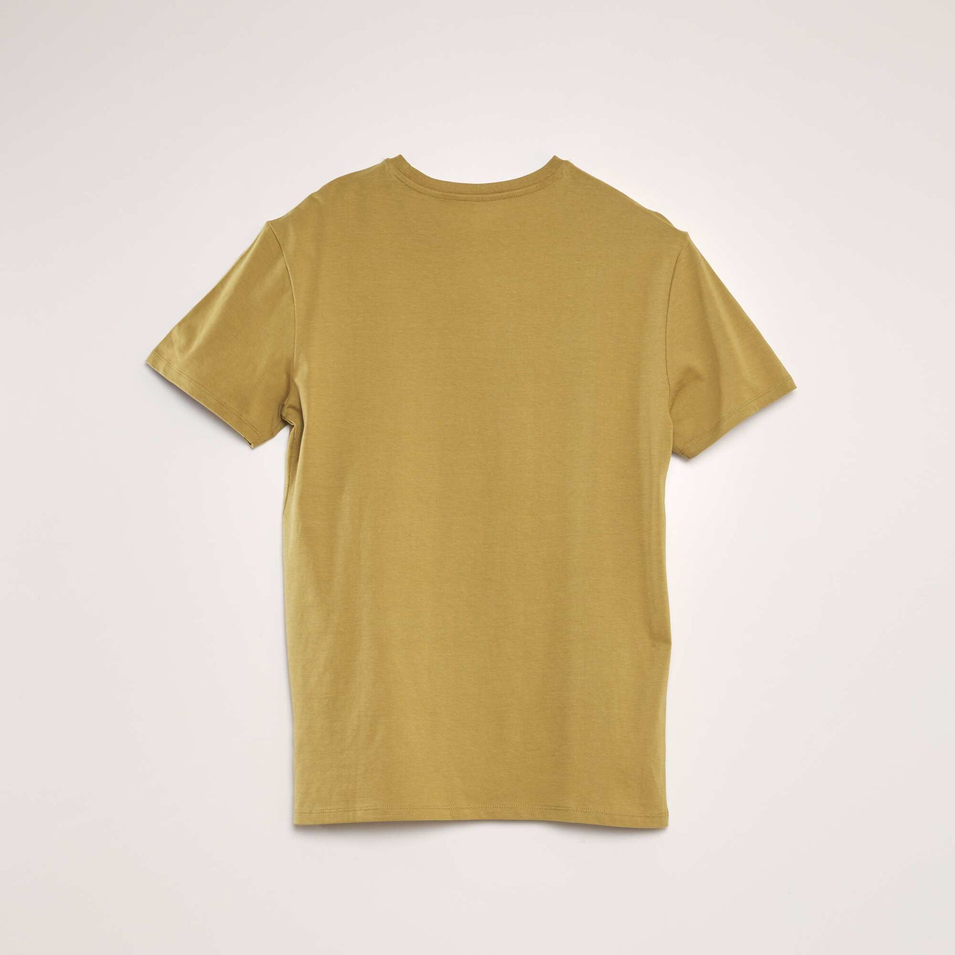 T-shirt imprim col rond VERT