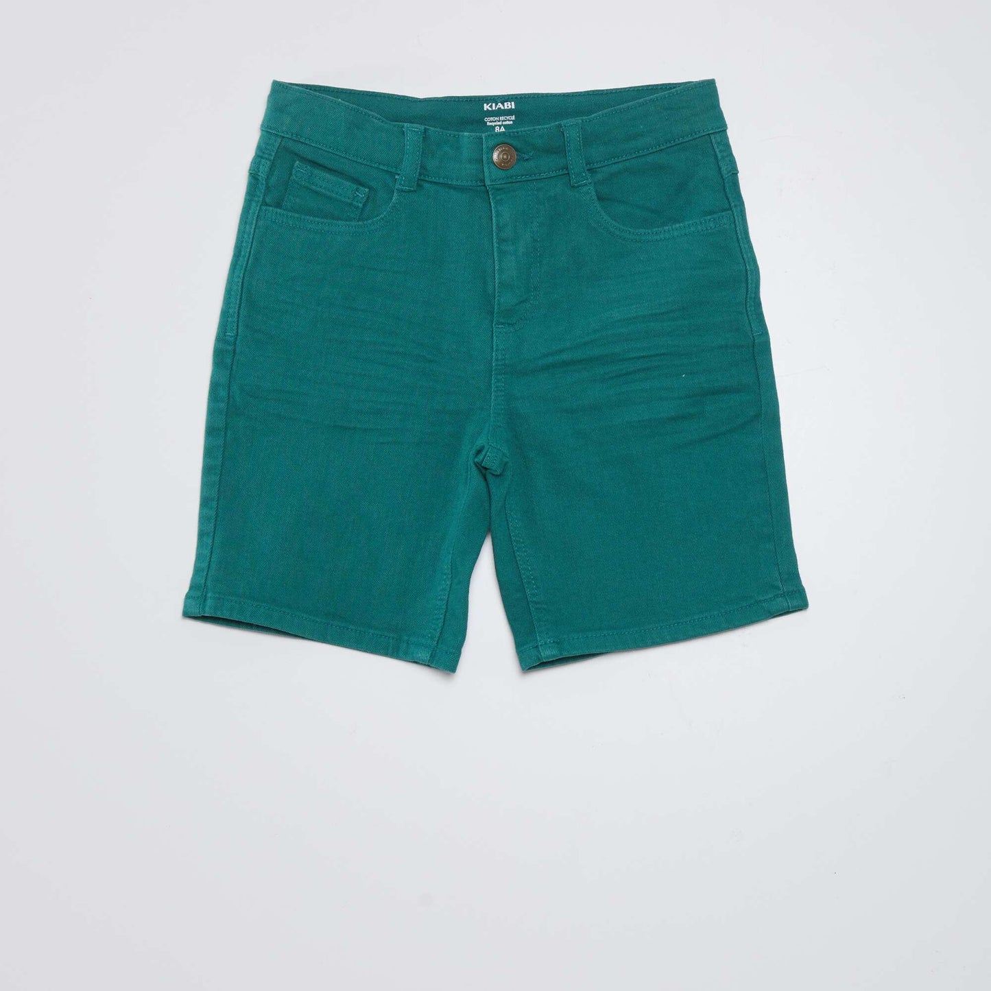 Bermuda en jean Vert