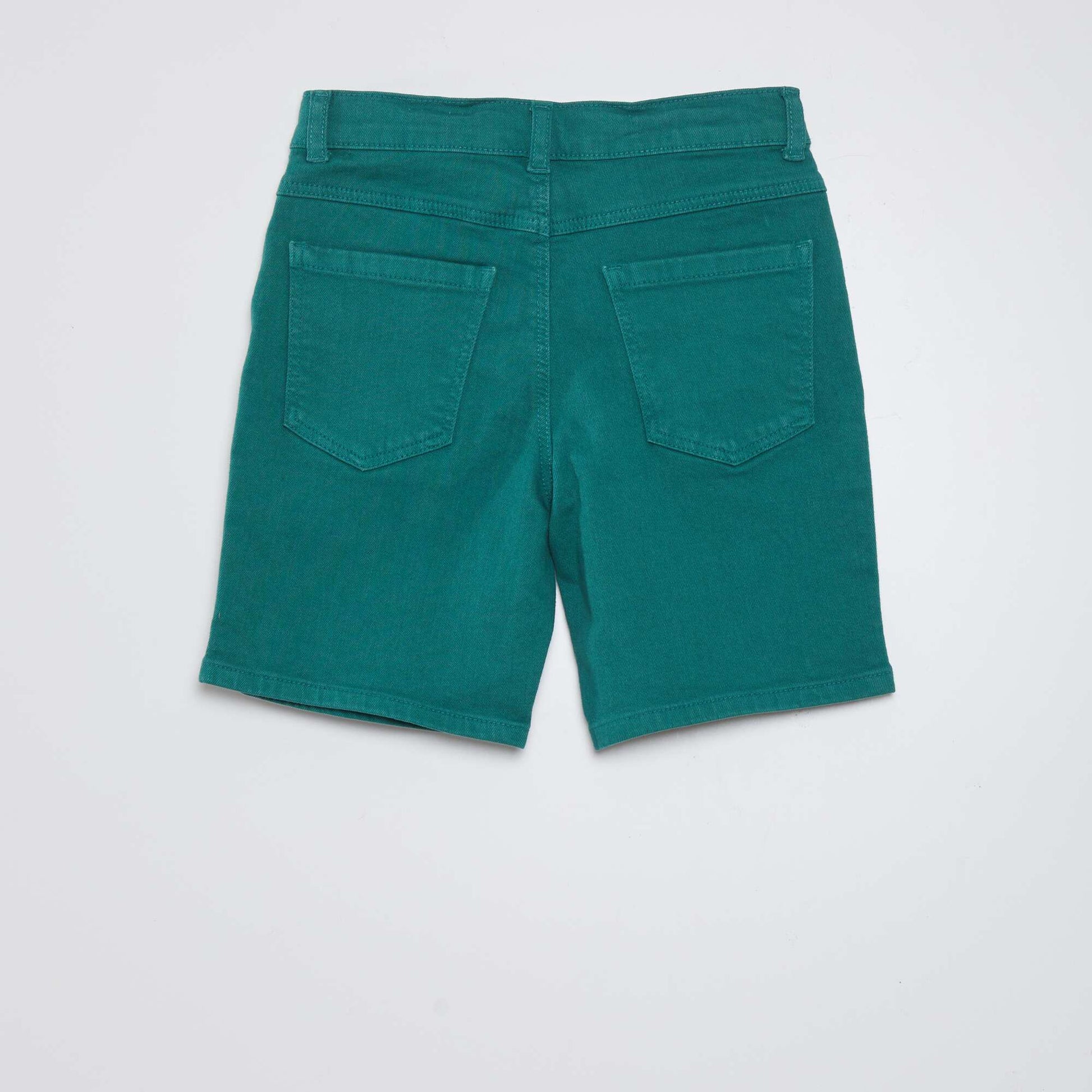 Bermuda en jean Vert