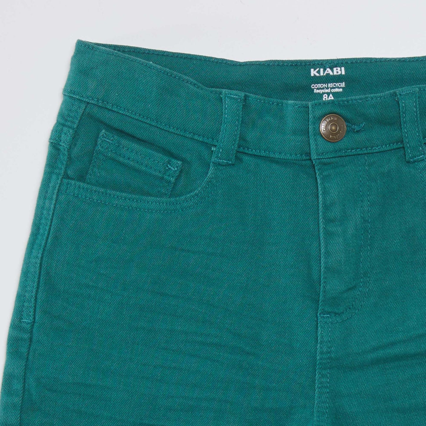 Bermuda en jean Vert