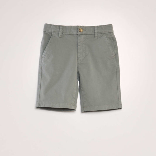 Short chino Kaki