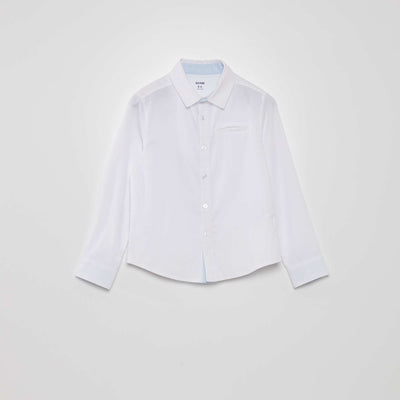 Chemise en coton Blanc