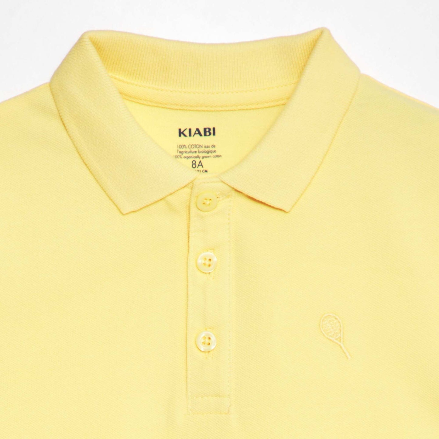 Polo en piqu de coton Jaune