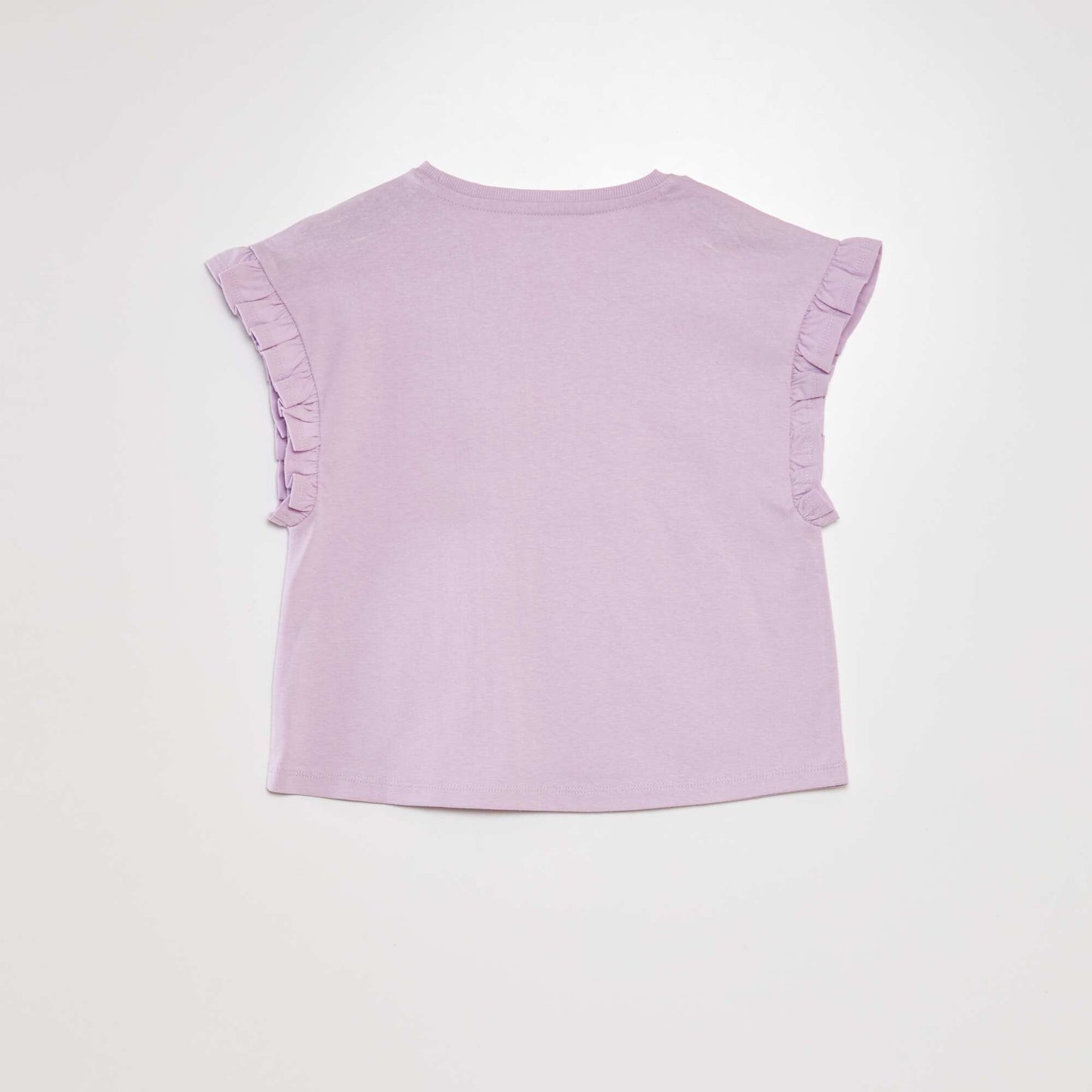 Top avec manches volant es Mauve