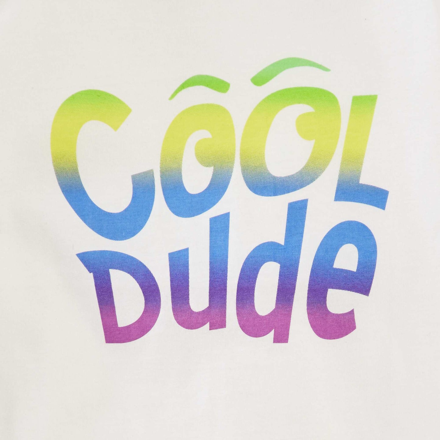 T-shirt col rond et manches courtes Blanc 'cool'