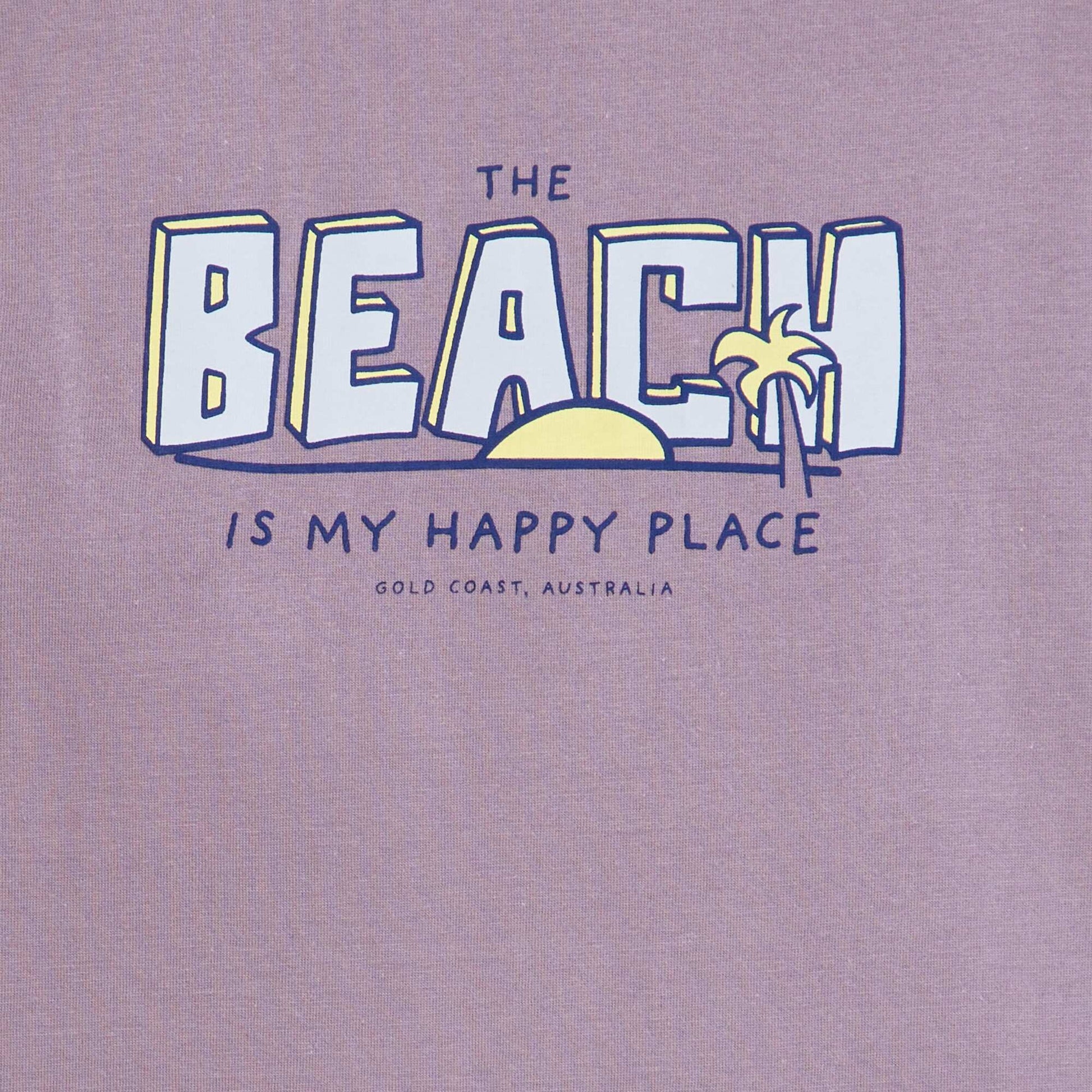 T-shirt col rond et manches courtes Violet