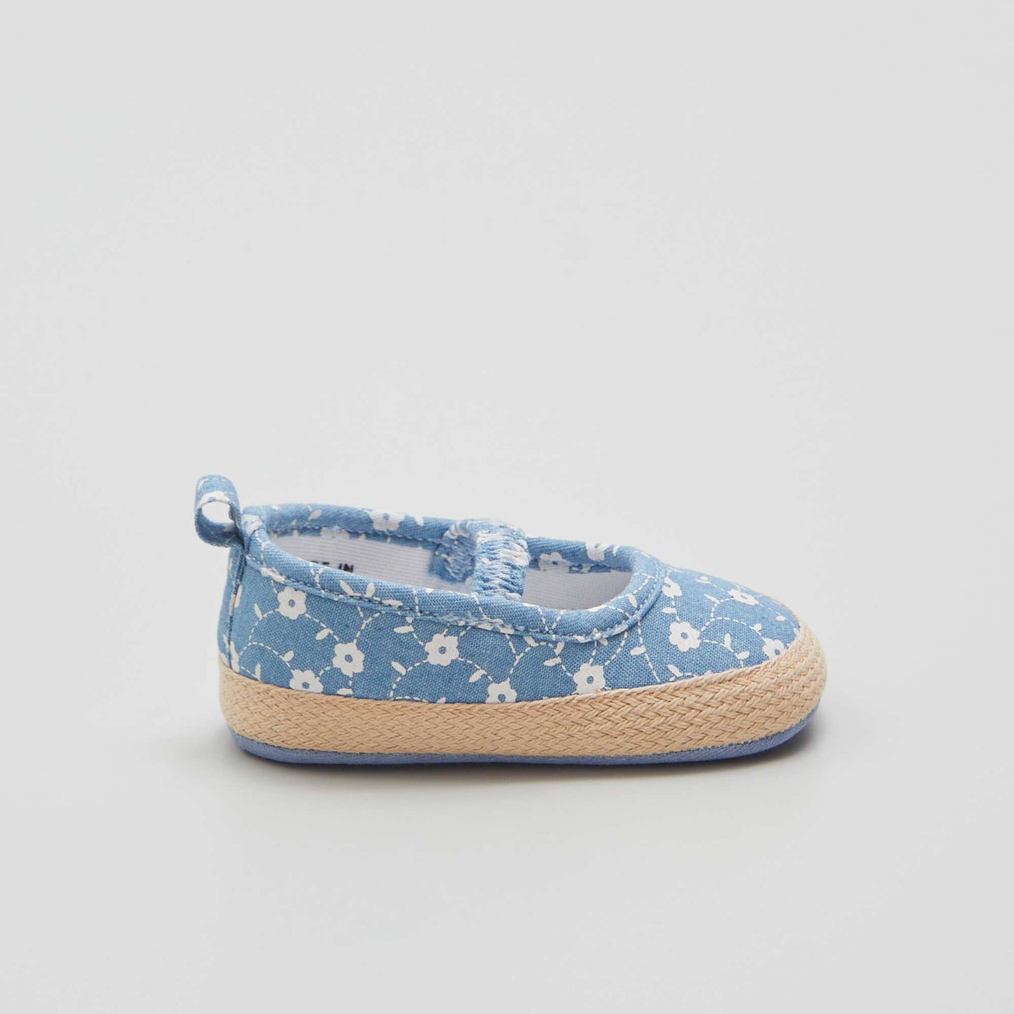 Sandales imprim es style espadrilles Bleu