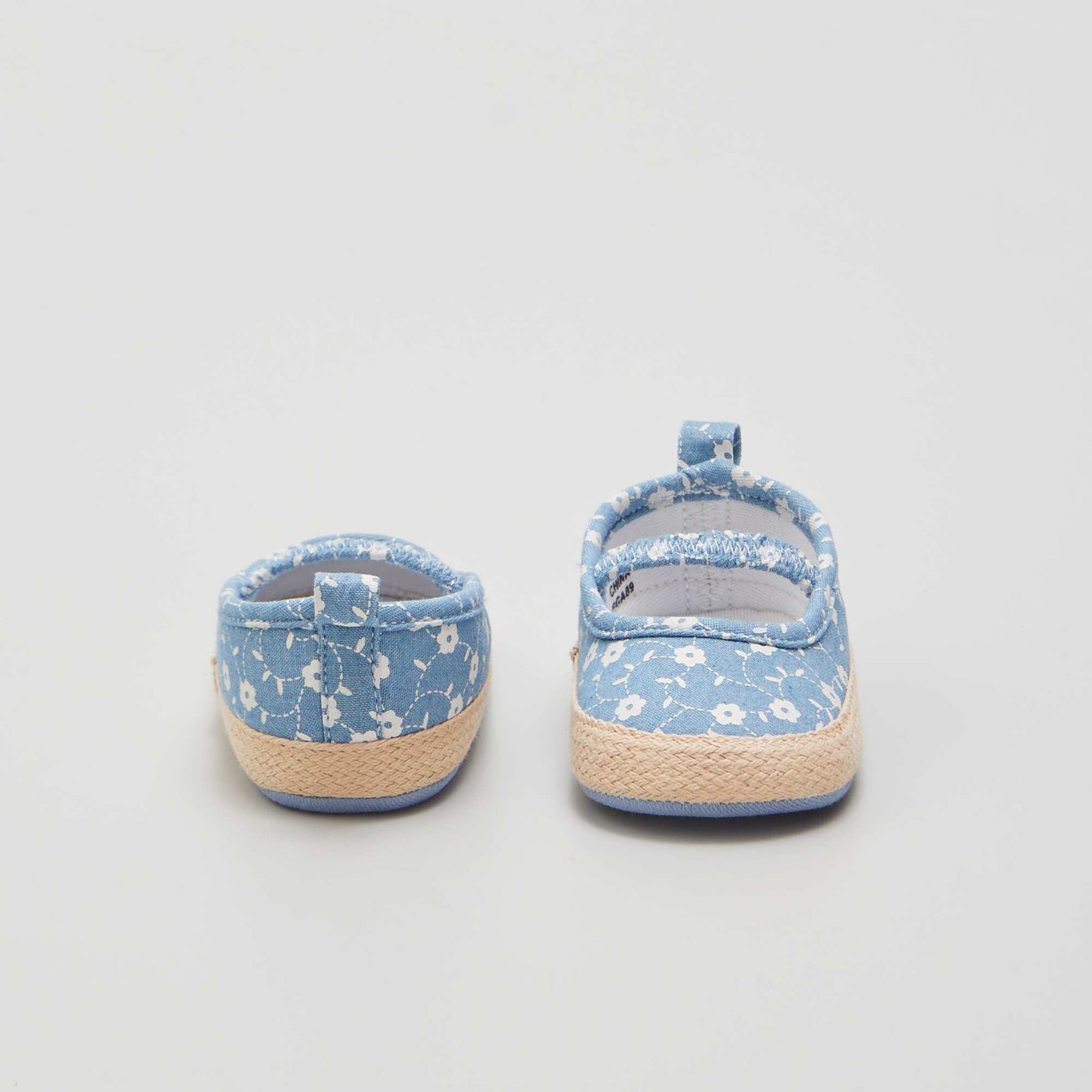 Sandales imprim es style espadrilles Bleu