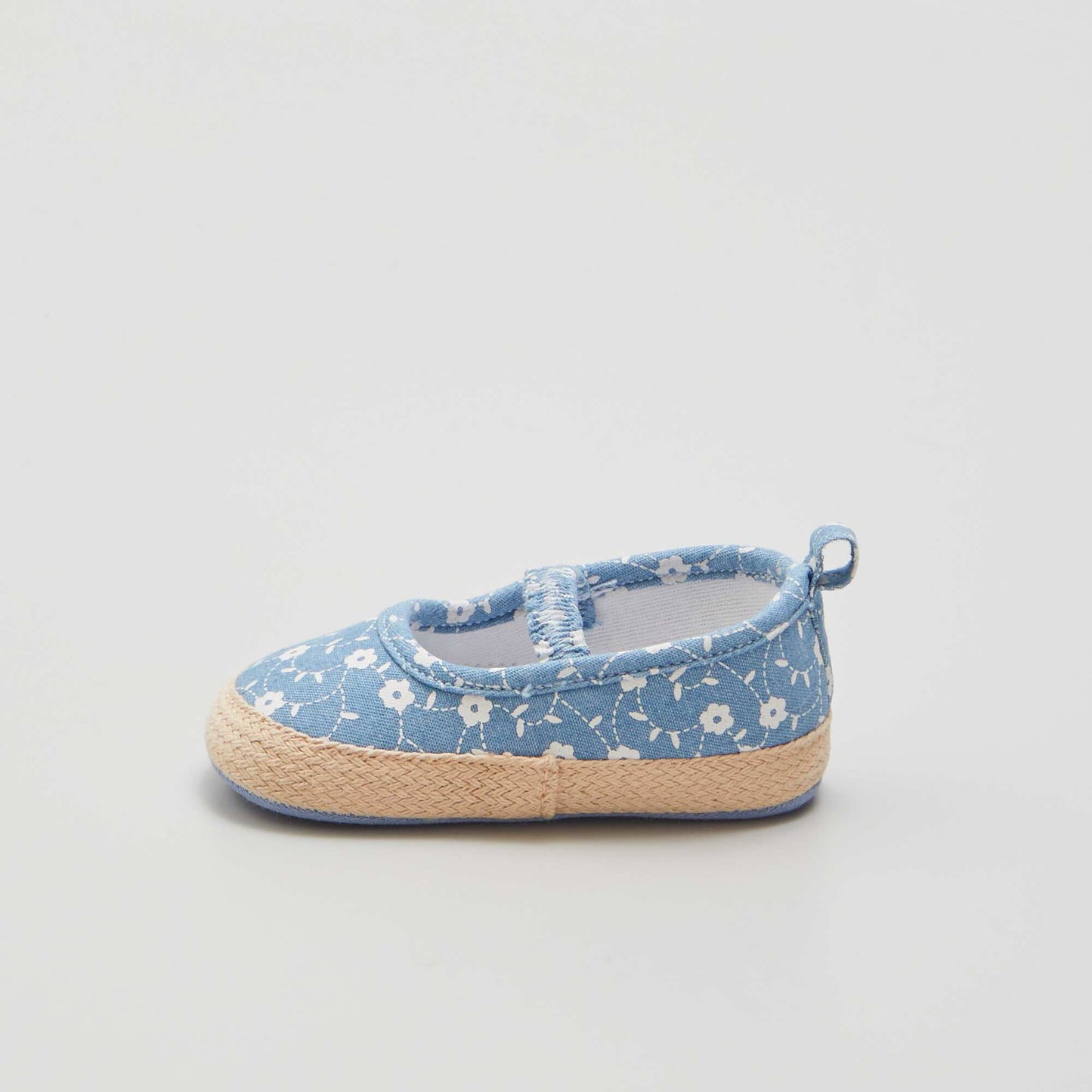 Sandales imprim es style espadrilles Bleu