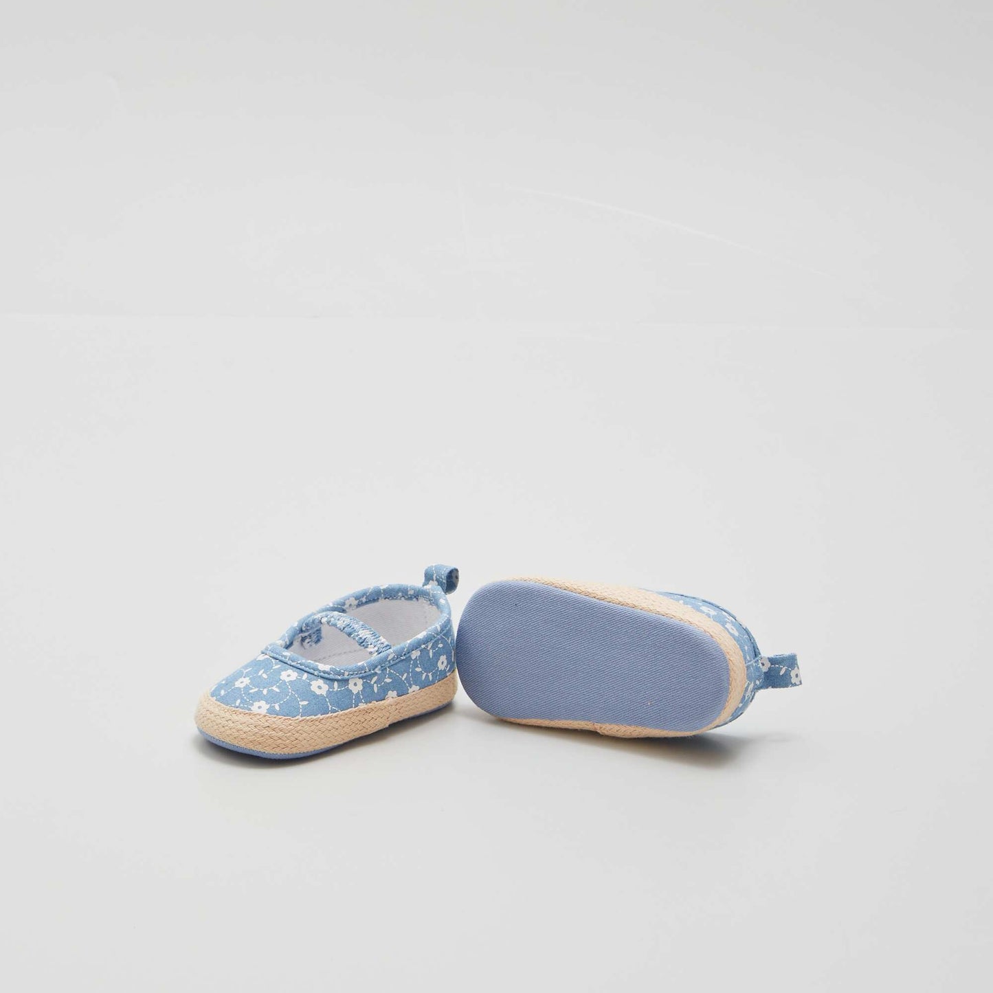 Sandales imprim es style espadrilles Bleu