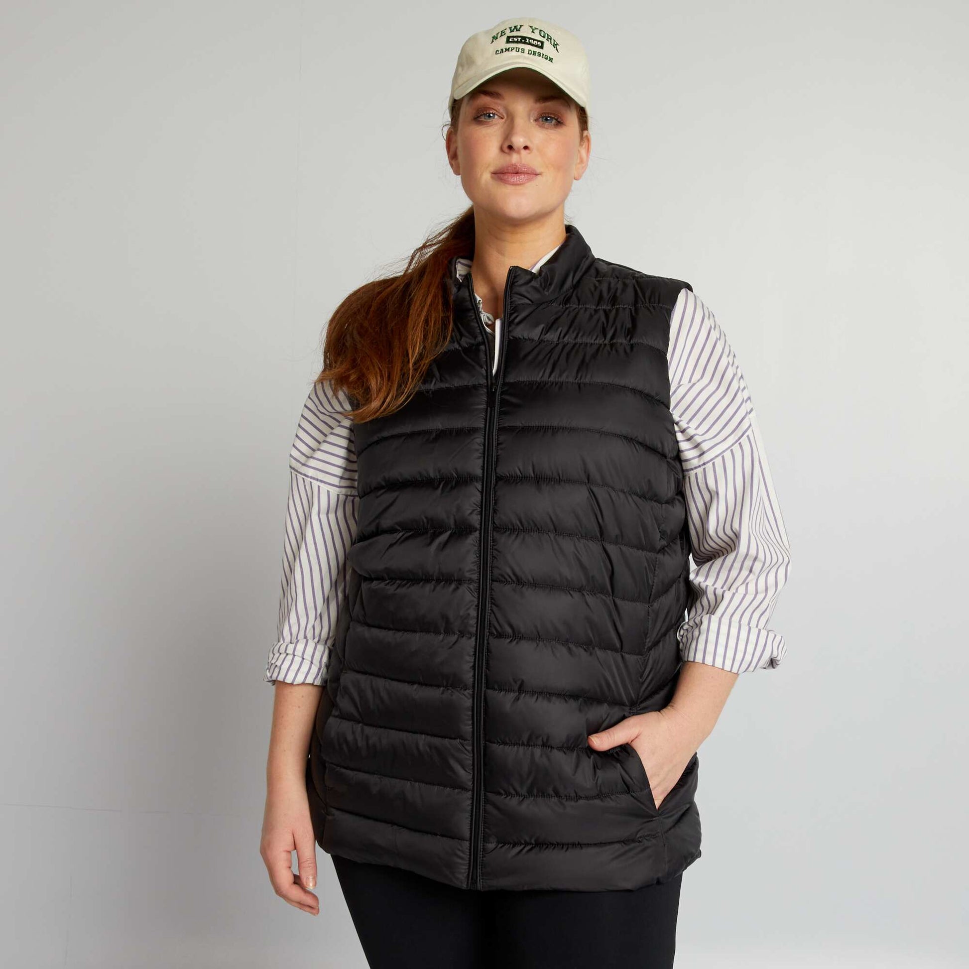 Doudoune matelass e noir