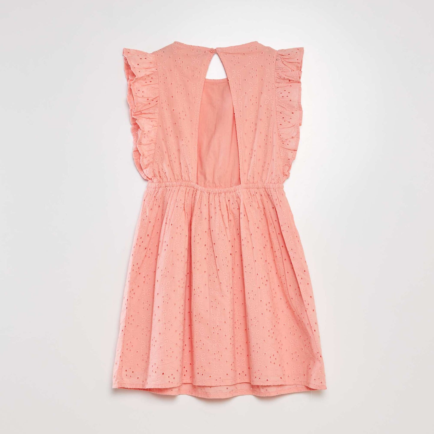 Robe en broderies anglaises Rose