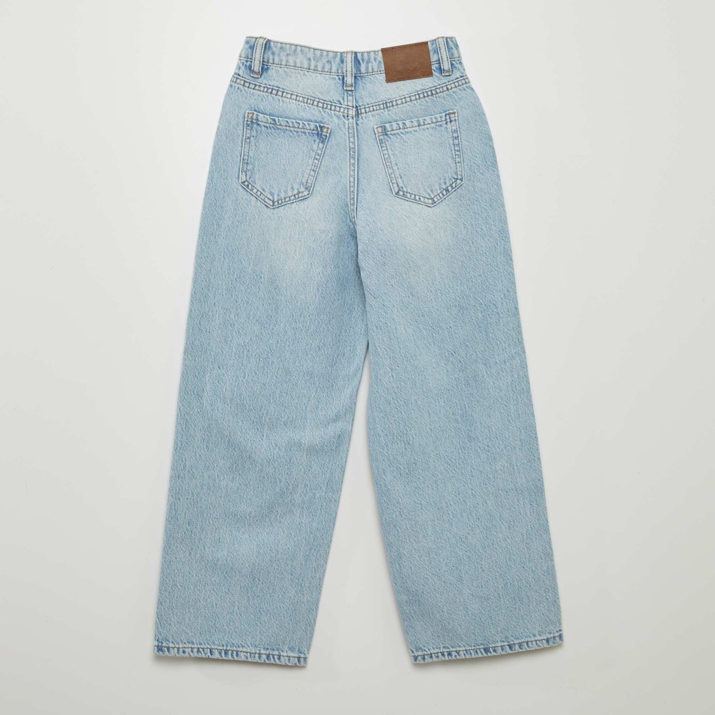 Jean wide leg distroyed Bleu