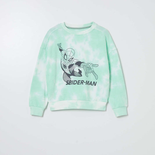 Sweat tie and dye 'Spider-Man' Vert