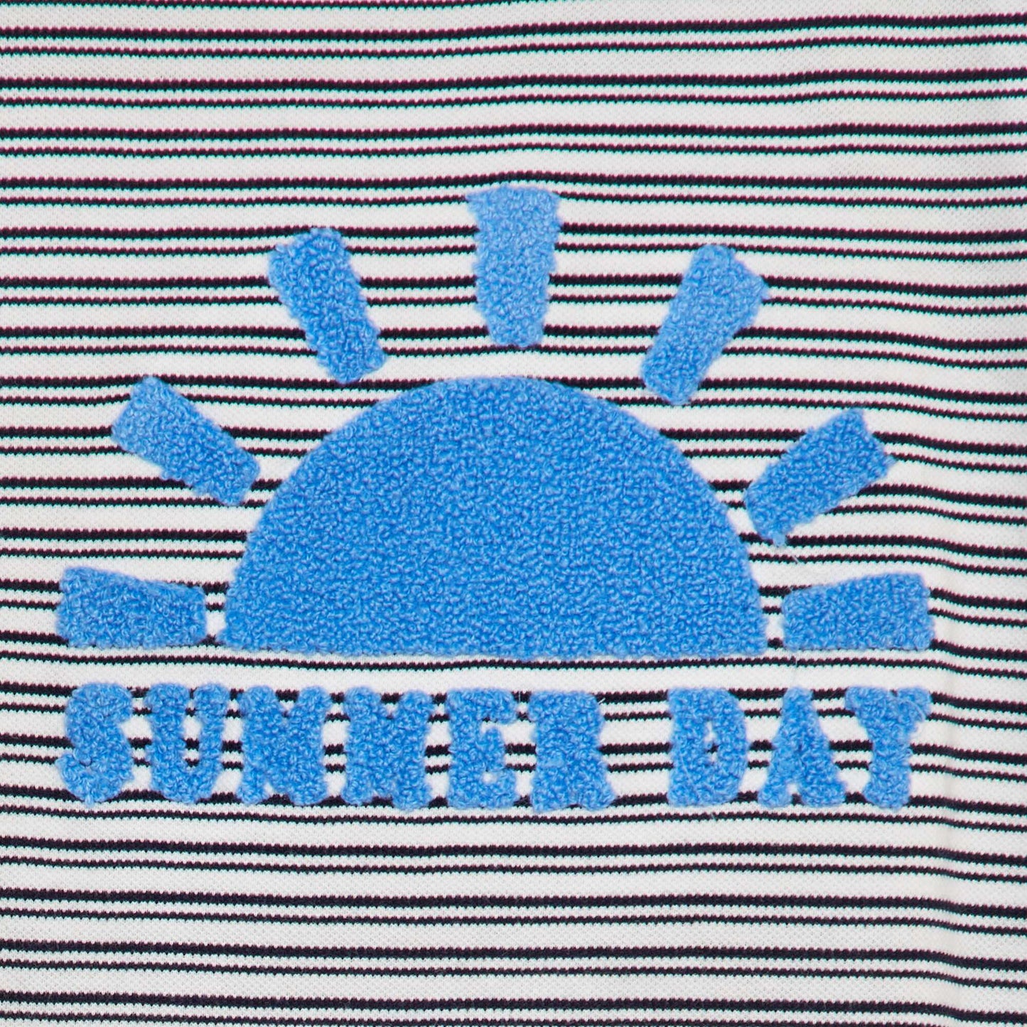 T-shirt en maille piqu e Bleu