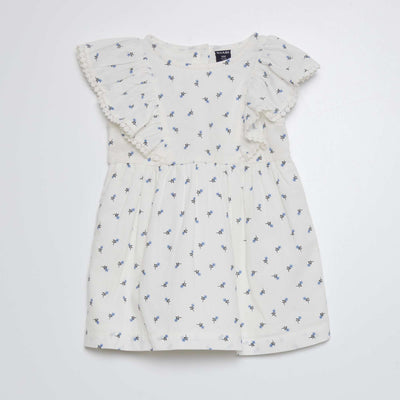 Robe de c r monie en cr pe Blanc