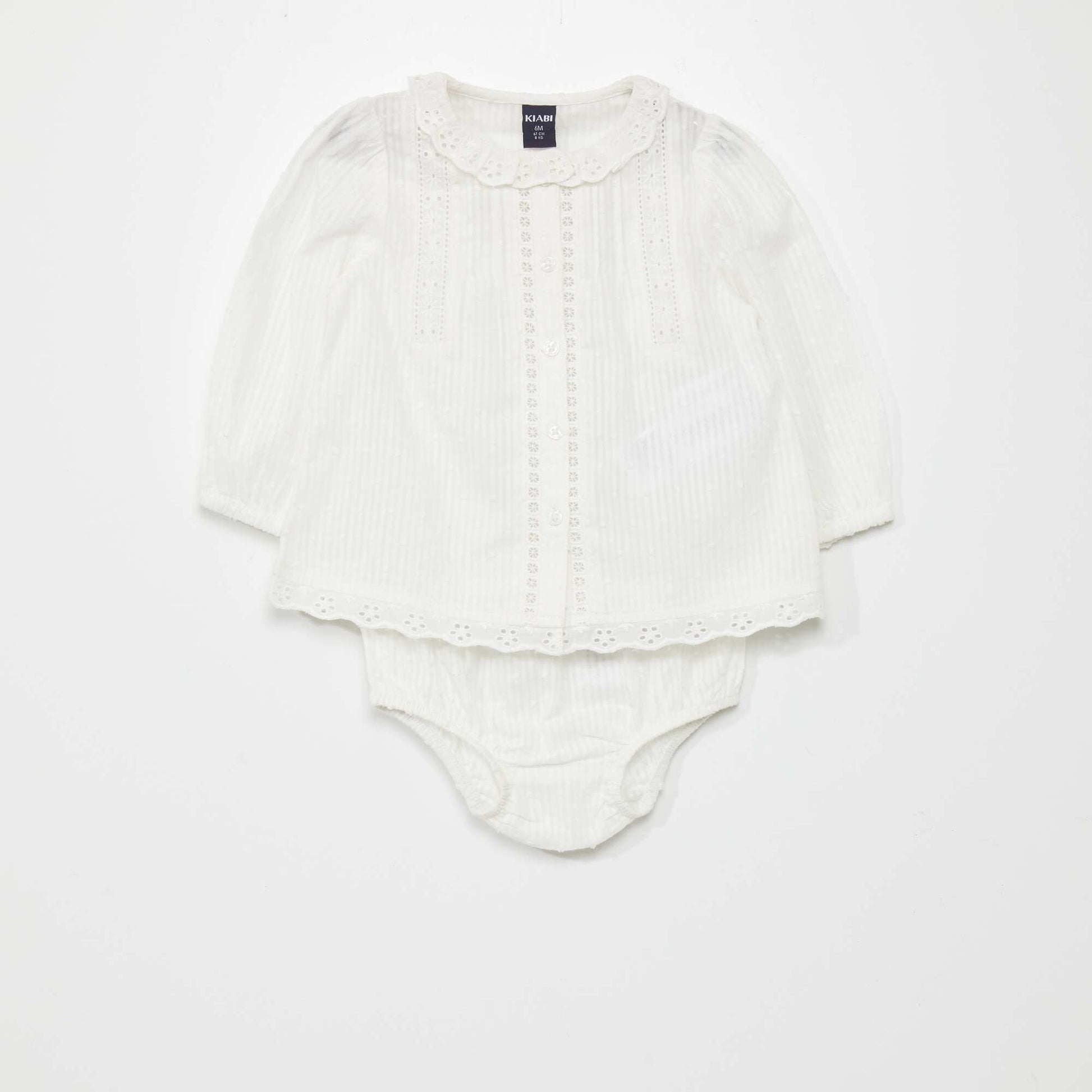 Ensemble de c r monie plumetis - 2 pi ces Beige