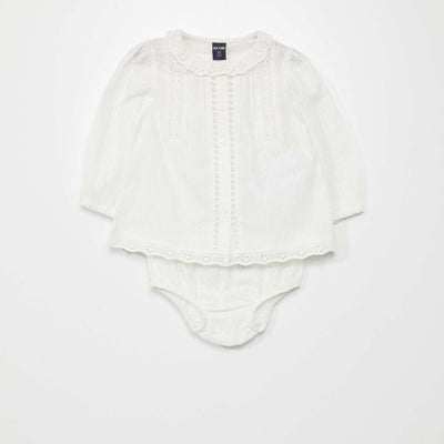 Ensemble de c r monie plumetis - 2 pi ces Beige
