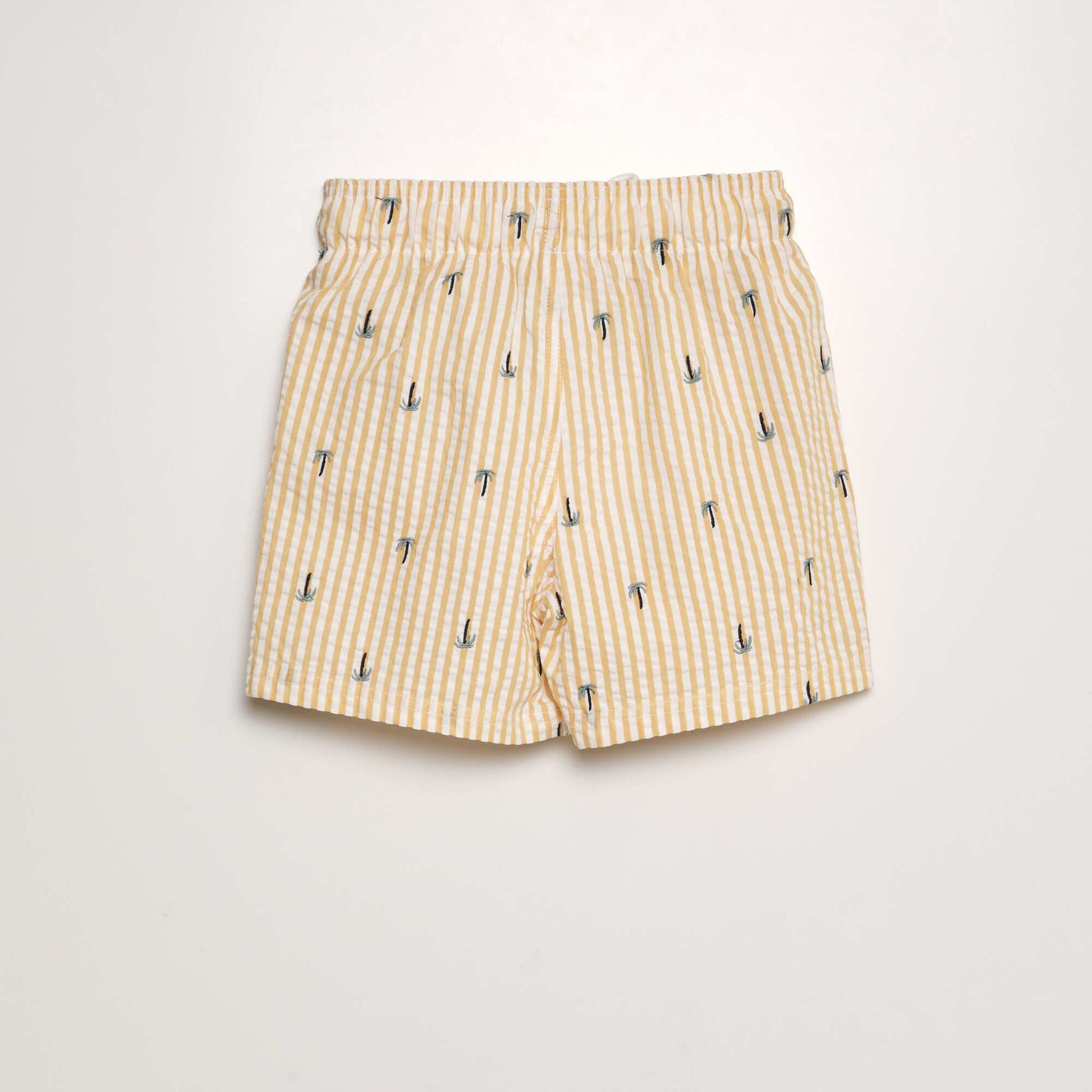 Short de bain cr p Jaune