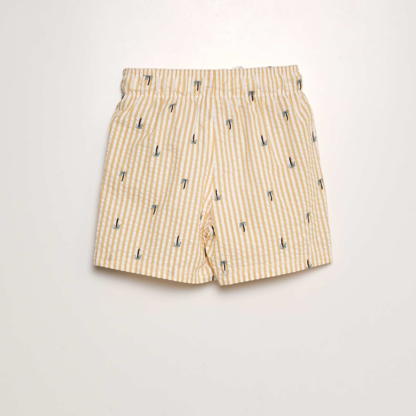 Short de bain cr p Jaune