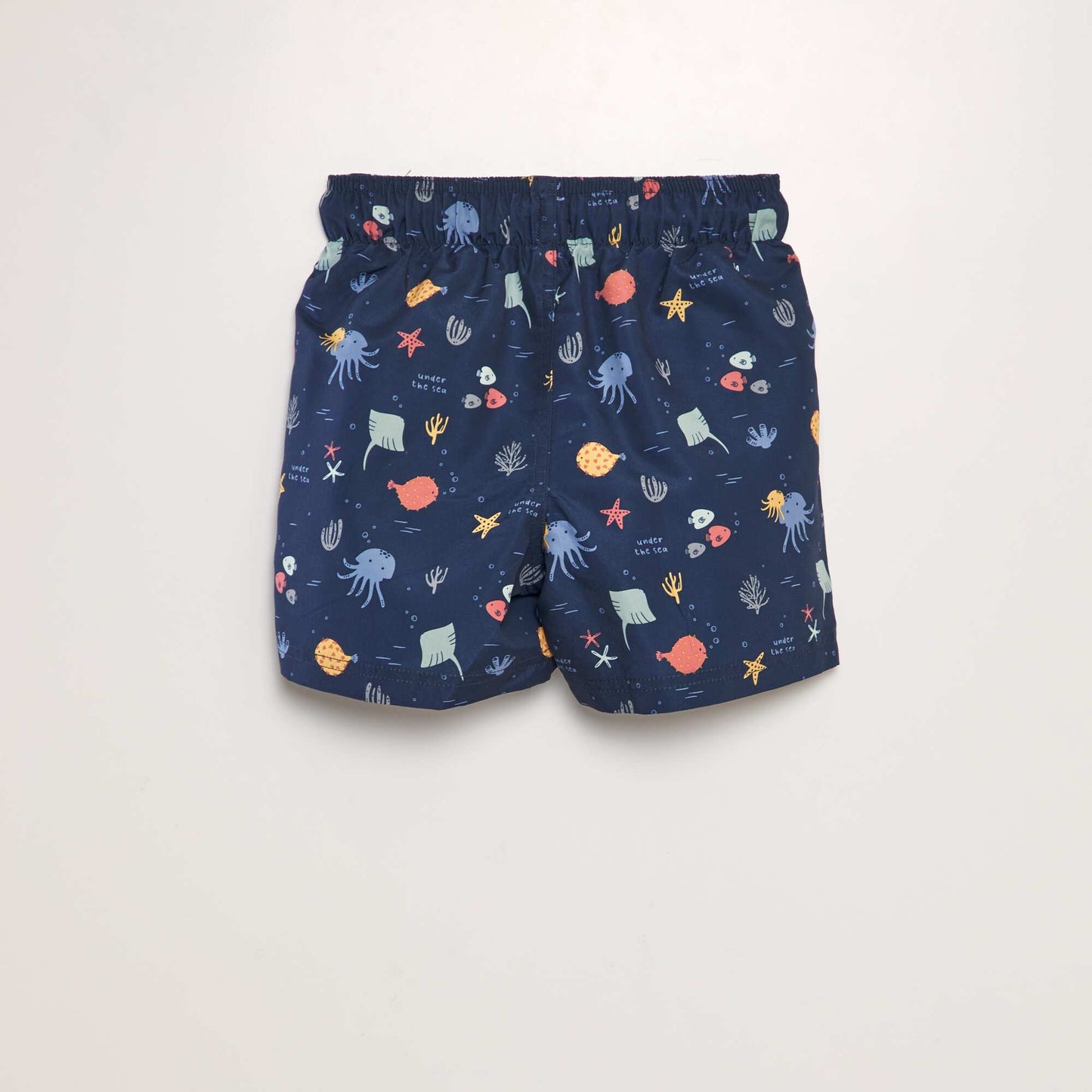 Short de bain imprim Bleu marine