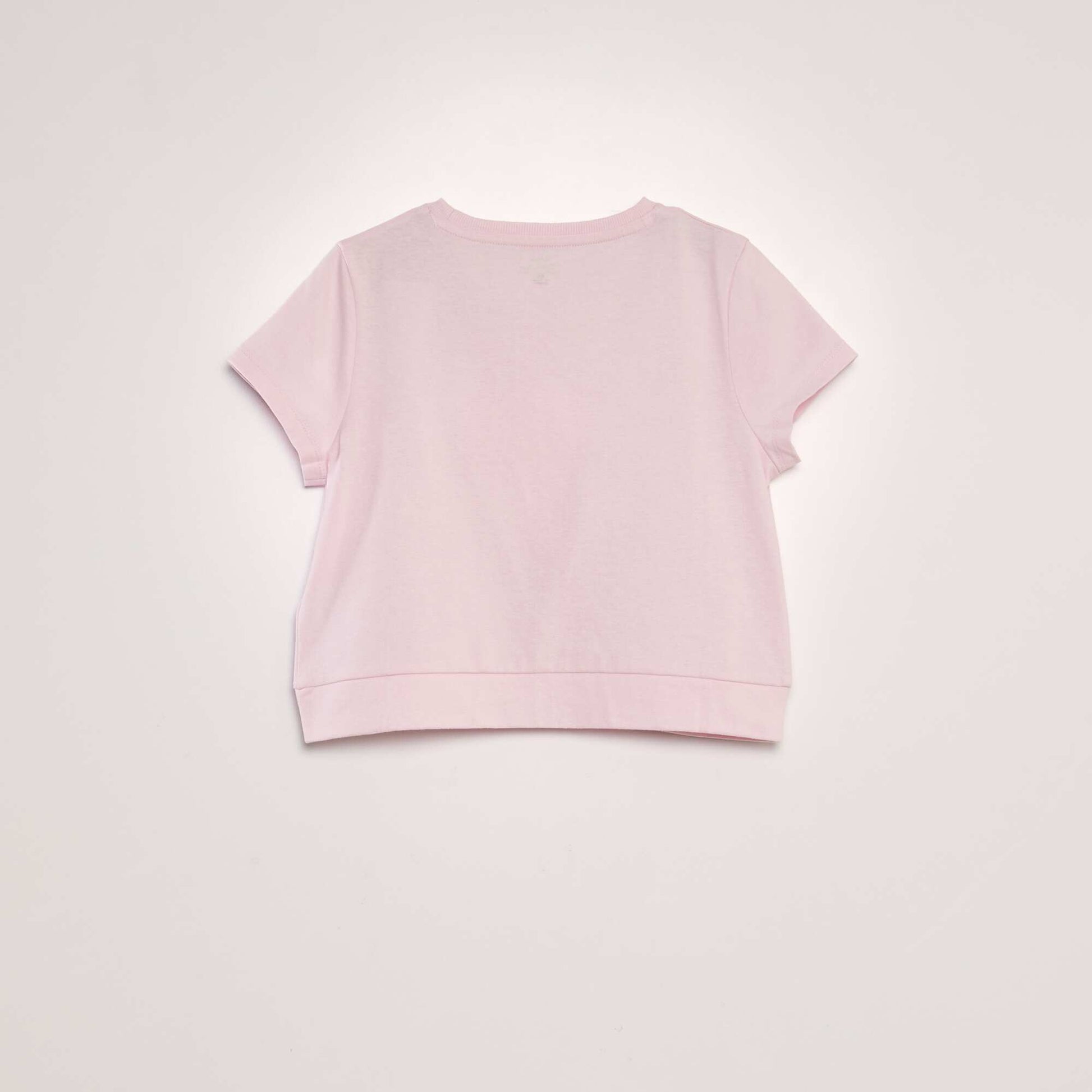 T-shirt 'Lilo et Stitch' manches courtes effet nou Rose