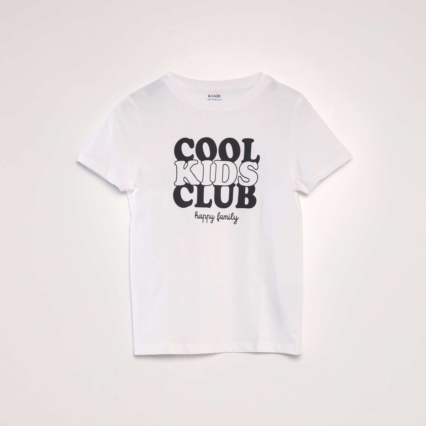 T-shirt imprim en coton Blanc