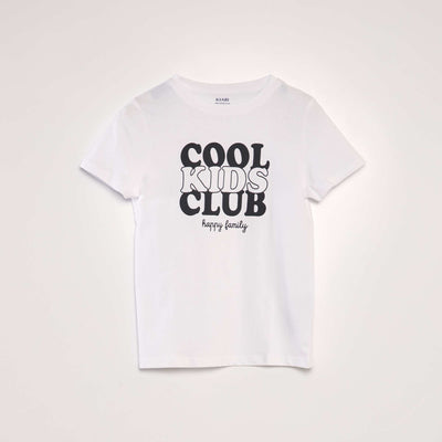 T-shirt imprim en coton Blanc