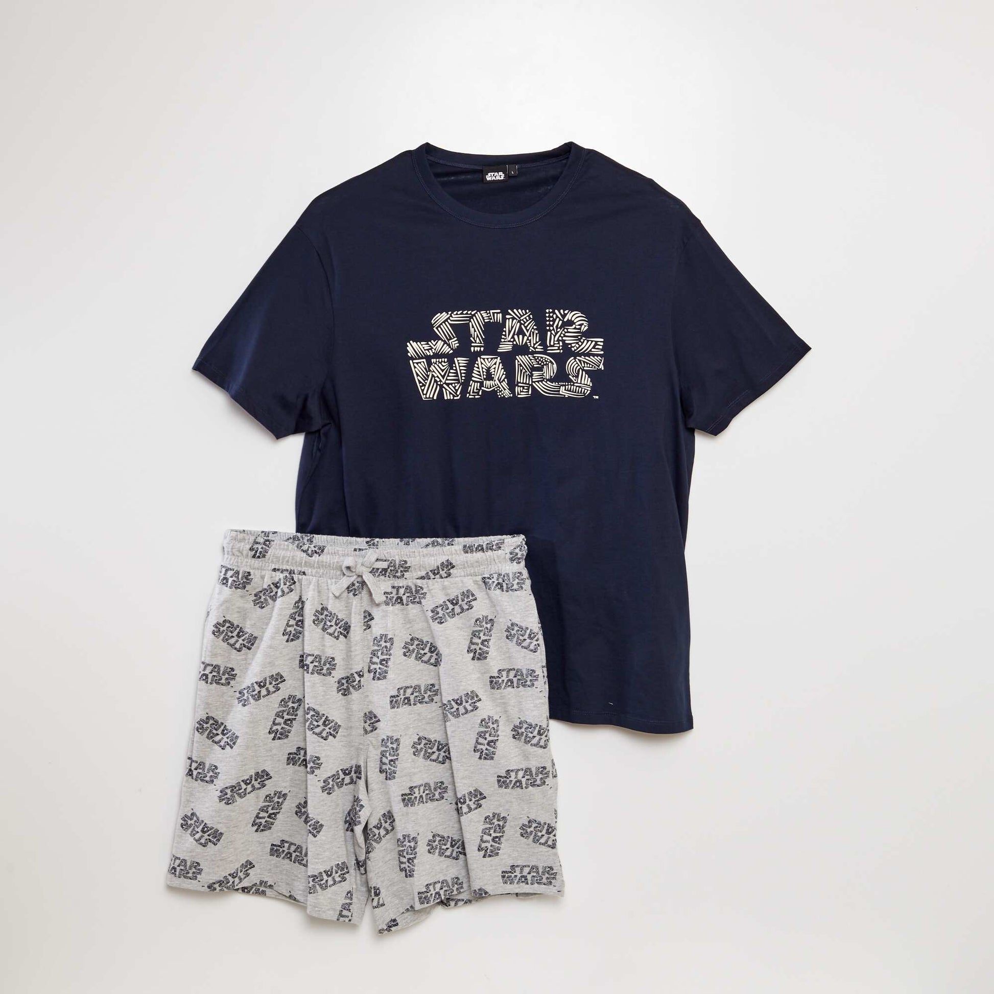 Ensemble pyjama court 'Star Wars' - 2 pi ces Gris