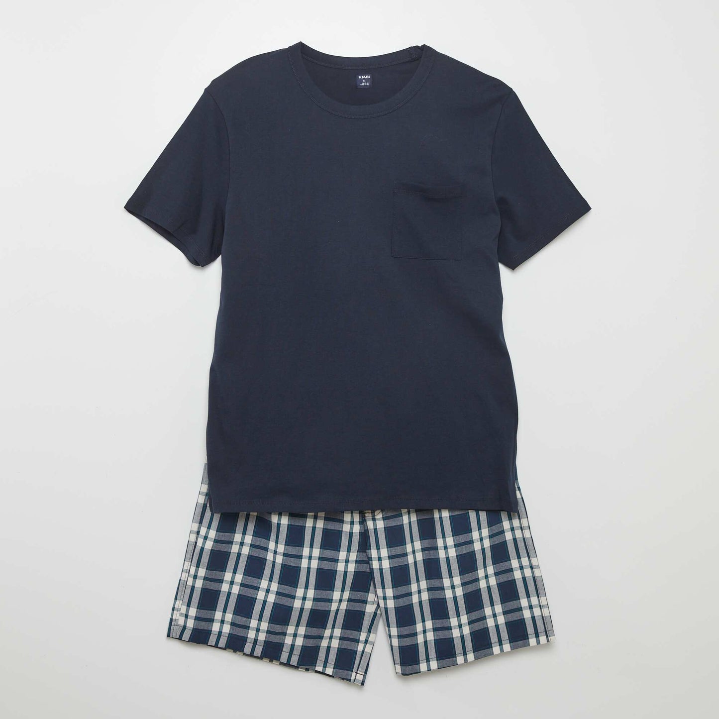 Pyjama court - short + tee-shirt - 2 pi ces Bleu