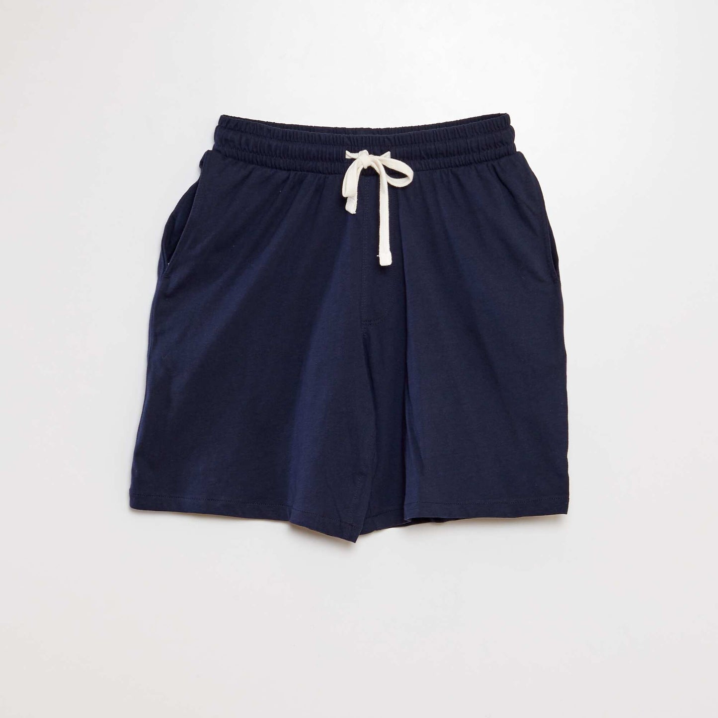 Pyjama court en coton Bleu