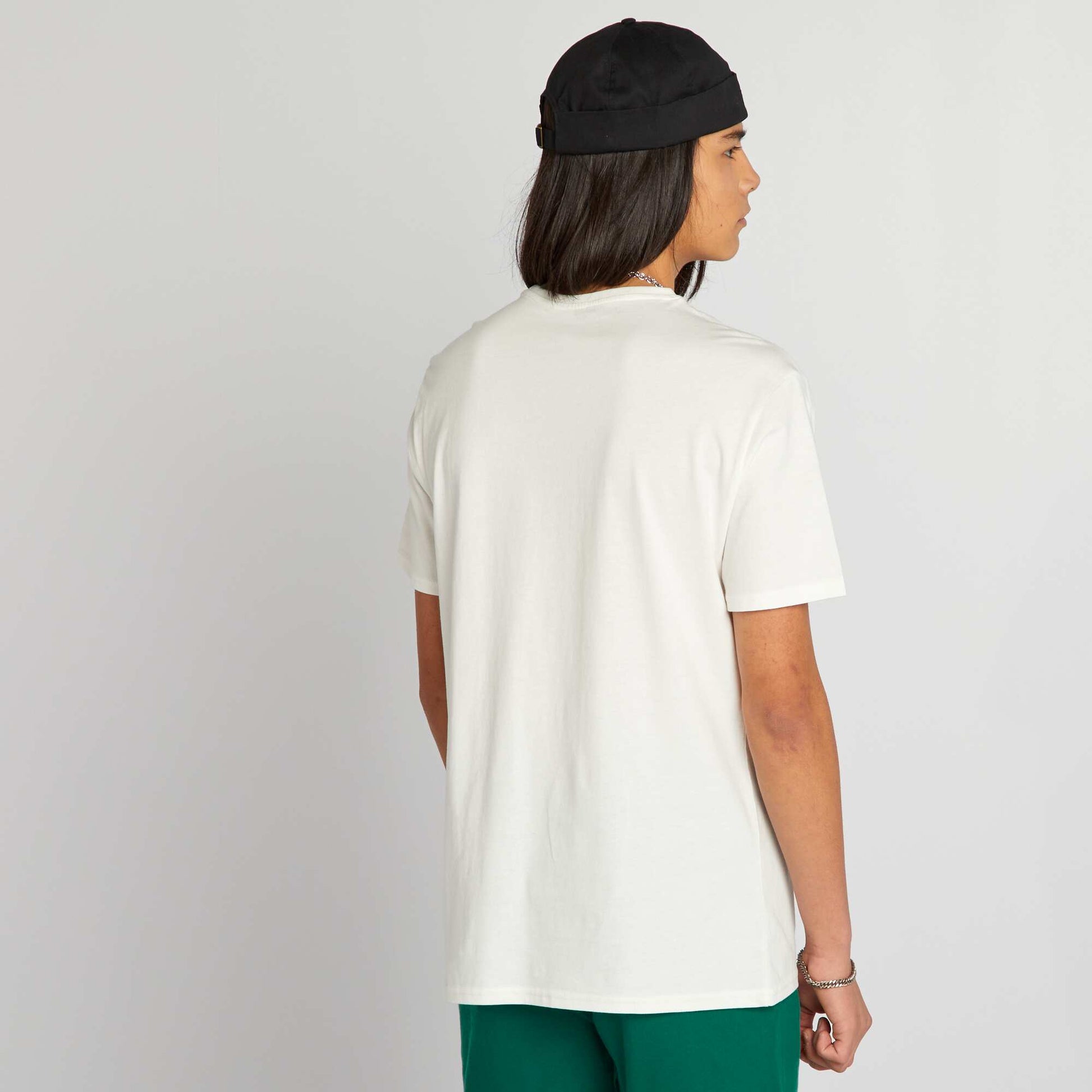T-shirt imprim manches courtes Blanc