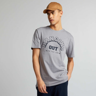T-shirt imprim manches courtes BLEU