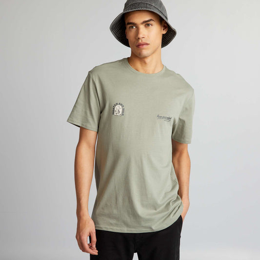 T-shirt imprimé manches courtes Vert