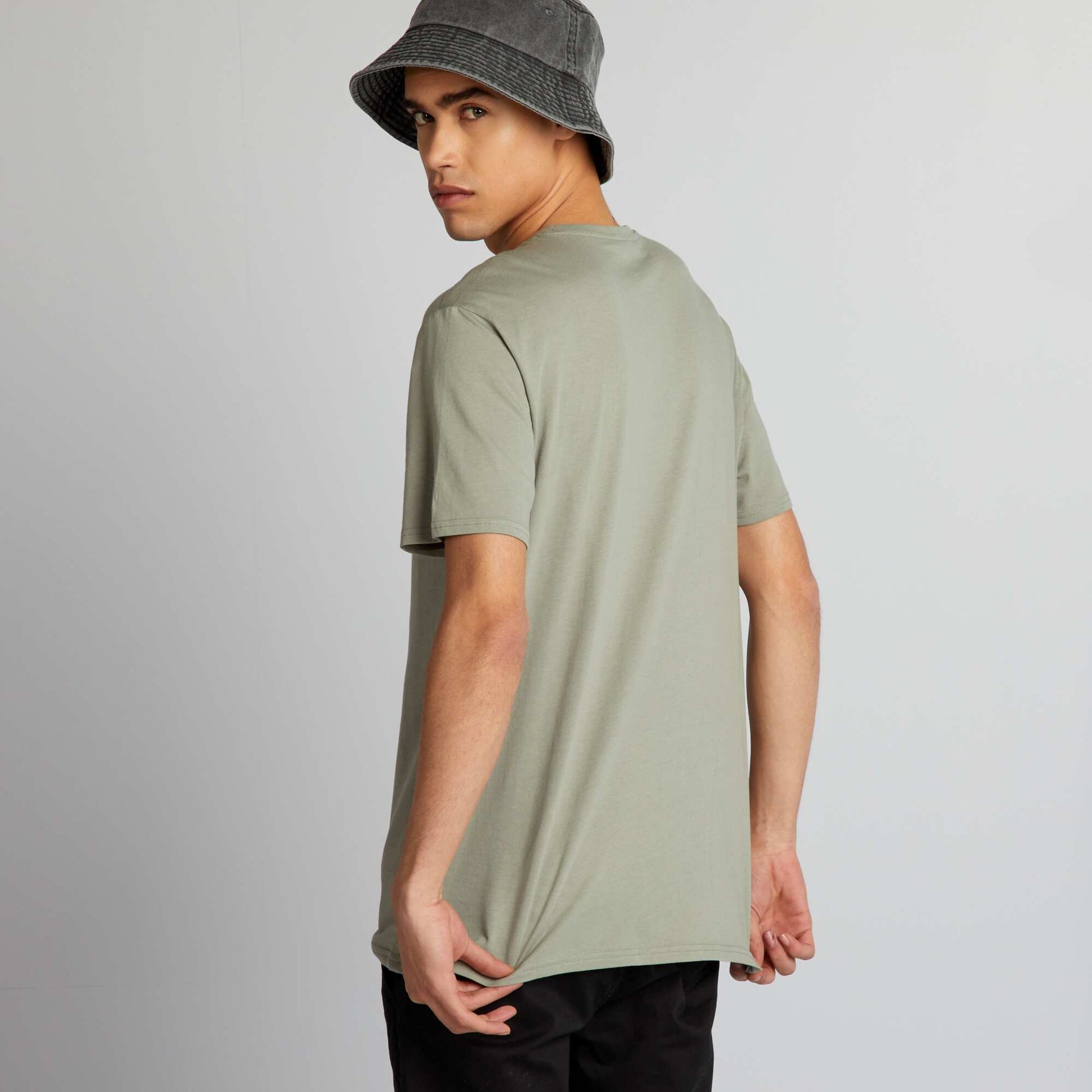T-shirt imprim manches courtes Vert