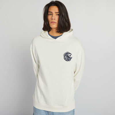 Sweat capuche Blanc