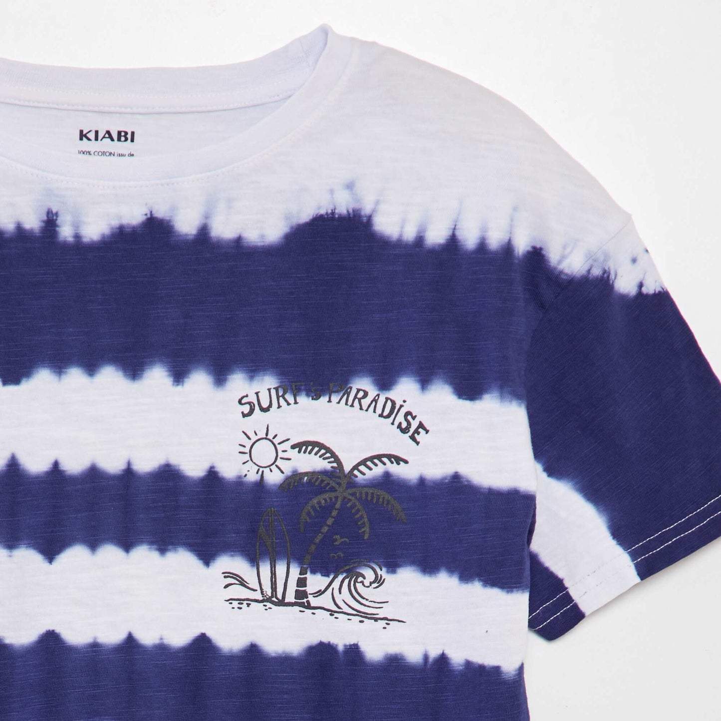 T-shirt tye and dye anim Bleu