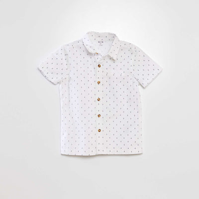 Chemise manches courtes Blanc