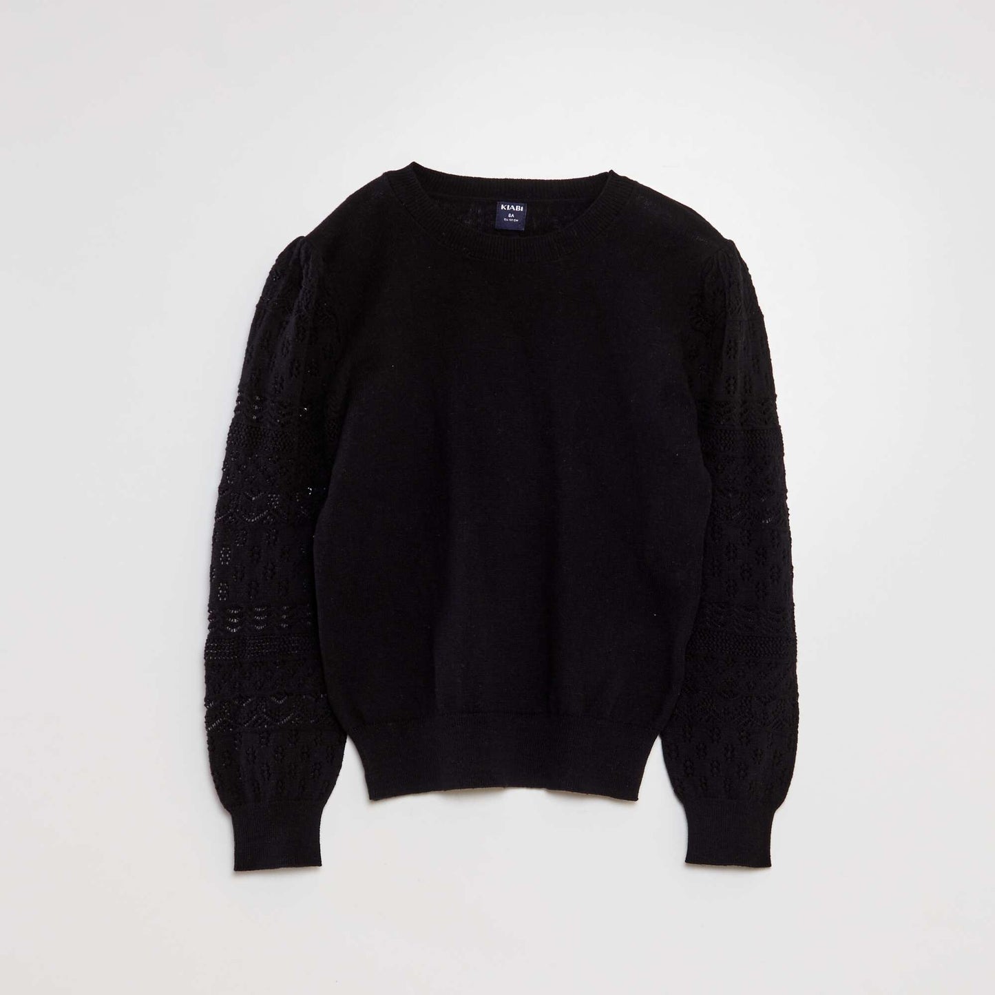 Pull en maille fine Noir