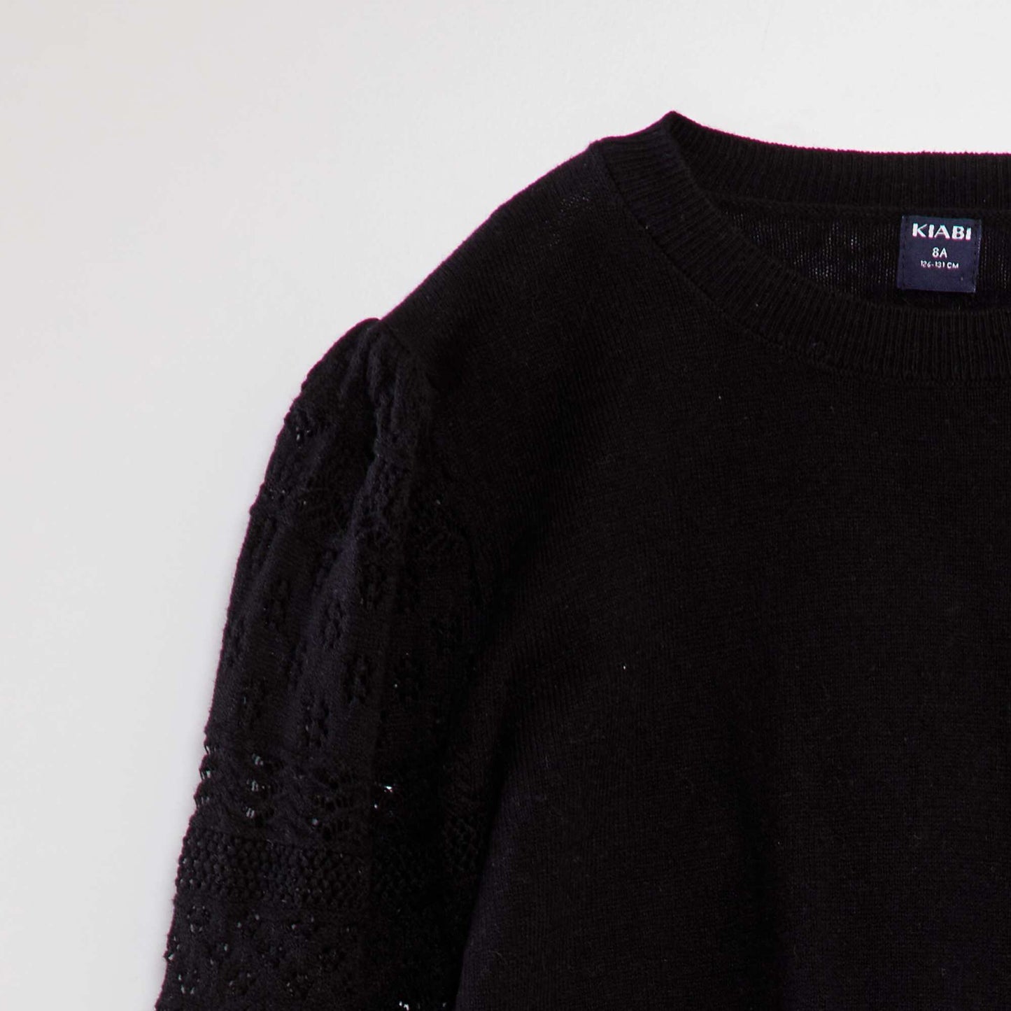 Pull en maille fine Noir