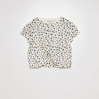 Tee-shirt nou devant Noir/blanc