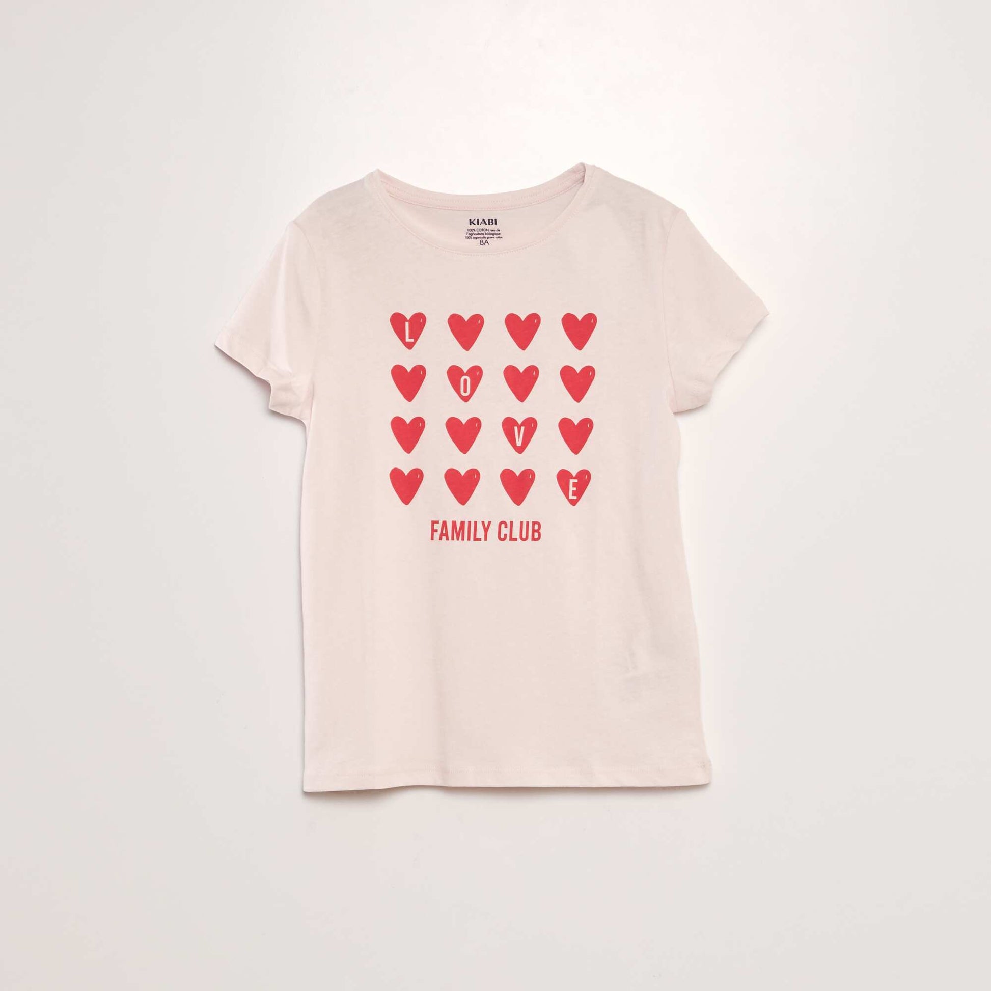 T-shirt imprim manches courtes Rose