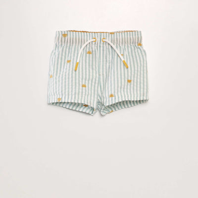 Short de bain ray Bleu